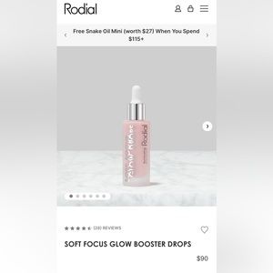 New in box. Rodial soft focus glow drops. Retails $90